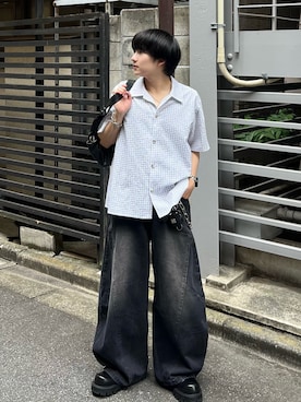 「アイテム（ウォレットチェーン）」を使った、Seigoさん（メンズ・165cm）の夏コーディネート