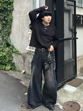 「アイテム（ネックレス）」を使った、Seigoさん（メンズ・165cm）の秋コーディネート