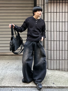 「ANDER HUNK（アンダーハンク）のアイテム」を使った、Seigoさん（メンズ・165cm）の春コーディネート