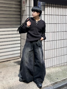 「SALOMON（サロモン）のアイテム」を使った、Seigoさん（メンズ・165cm）の春コーディネート