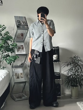 「アイテム（ウォレットチェーン）」を使った、Seigoさん（メンズ・165cm）の夏コーディネート