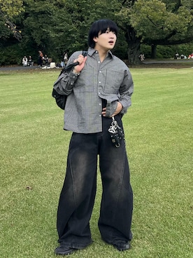 「mushwear（マッシュウェア）のアイテム」を使った、Seigoさん（メンズ・165cm）の秋コーディネート