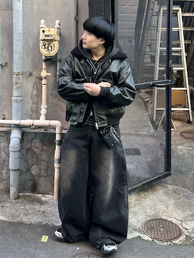 「ASICS（アシックス）のアイテム」を使った、Seigoさん（メンズ・165cm）の冬コーディネート