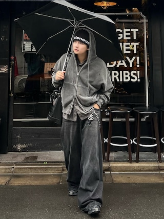 【Yo-Sea着用モデル】thisisneverthat ジップアップニット コートインでも映える】【ウォッシャブル】グリッターライン