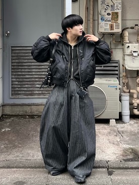 「アイテム（財布）」を使った、Seigoさん（メンズ・165cm）の秋コーディネート