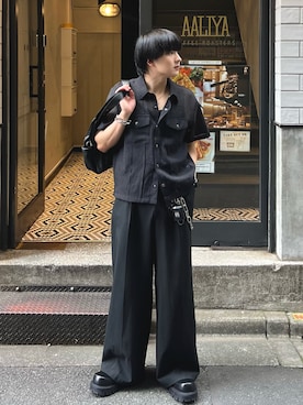 「アイテム（ウォレットチェーン）」を使った、Seigoさん（メンズ・165cm）の夏コーディネート