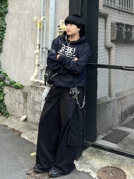 「アイテム（ウォレットチェーン）」を使った、Seigoさん（メンズ・165cm）の秋コーディネート