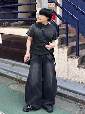 「EPNK（イーピーエヌケー）のアイテム」を使った、Seigoさん（メンズ・165cm）の夏コーディネート