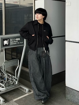 「WISH FOR EVER（ウィッシュフォーエバー）のSTUDS DESIGN COIN CASE / スタッズデザインコインケース（コインケース）」を使った、Seigoさん（メンズ・165cm）の秋コーディネート