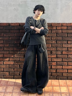 「Chikashitsu +（チカシツプラス）のアイテム」を使った、Seigoさん（メンズ・165cm）の秋コーディネート