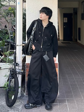 「Chikashitsu +（チカシツプラス）のアイテム」を使った、Seigoさん（メンズ・165cm）の秋コーディネート