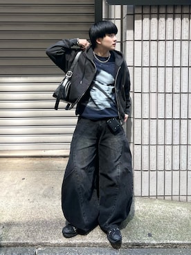 「アイテム（パーカー）」を使った、Seigoさん（メンズ・165cm）の春コーディネート