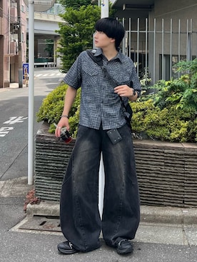 「HARE（ハレ）のアイテム」を使った、Seigoさん（メンズ・165cm）の夏コーディネート