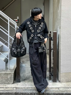 「ワイドパンツ」｜「アイテム（財布/小物）」を使った、Seigoさん（メンズ・165cm）の秋コーディネート
