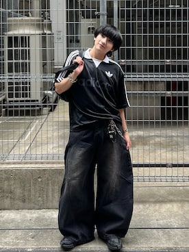 「アイテム（ウォレットチェーン）」を使った、Seigoさん（メンズ・165cm）の夏コーディネート
