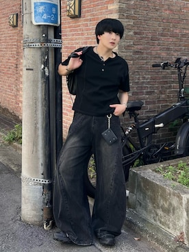 「ANDER HUNK（アンダーハンク）のアイテム」を使った、Seigoさん（メンズ・165cm）の夏コーディネート