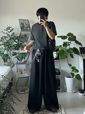 「アイテム（ウォレットチェーン）」を使った、Seigoさん（メンズ・165cm）の秋コーディネート