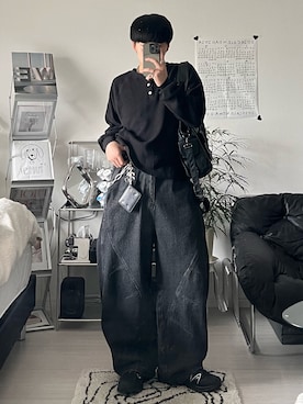 「HARE（ハレ）のアイテム」を使った、Seigoさん（メンズ・165cm）の春コーディネート