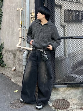 「HARE（ハレ）のアイテム（アクセサリー）」を使った、Seigoさん（メンズ・165cm）の冬コーディネート