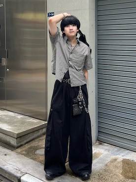 「アイテム（ウォレットチェーン）」を使った、Seigoさん（メンズ・165cm）の夏コーディネート