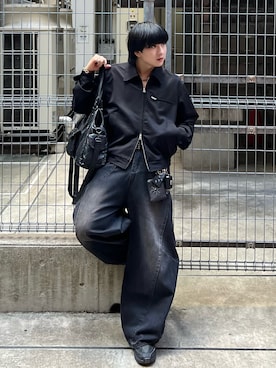 「アイテム（コインケース）」を使った、Seigoさん（メンズ・165cm）の秋コーディネート