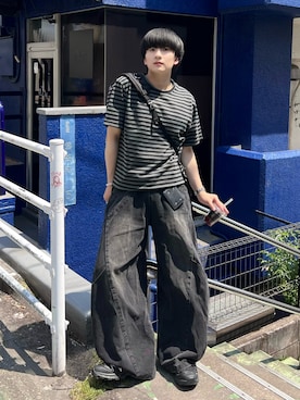 「SINSS（シンス）のアイテム」を使った、Seigoさん（メンズ・165cm）の春コーディネート