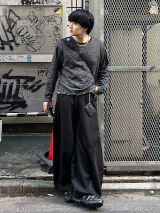「C.P. COMPANY(シーピーカンパニー)のC.P.Company / シーピーカンパニー NYLON B CROSSBODY BACKPACK(バックパック/リュック)」を使った、Seigoさん(メンズ・165cm)の秋コーディネート