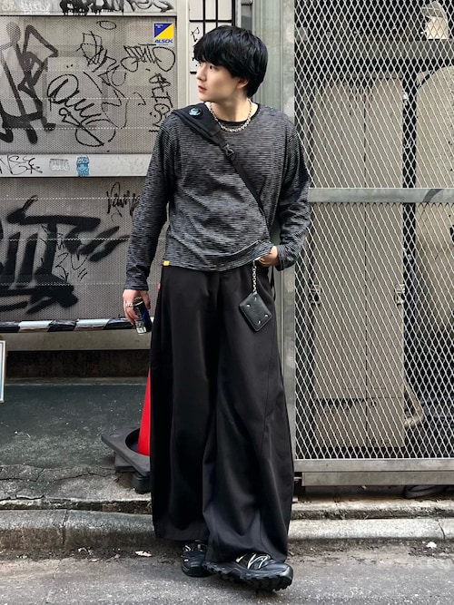 「C.P. COMPANY（シーピーカンパニー）のC.P.Company / シーピーカンパニー NYLON B CROSSBODY BACKPACK（バックパック/リュック）」を使った、Seigoさん（メンズ・165cm）の秋コーディネート