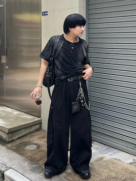 「アイテム（カーゴパンツ）」を使った、Seigoさん（メンズ・165cm）の夏コーディネート