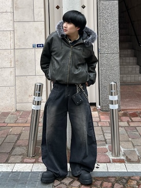 「ANDER HUNK（アンダーハンク）のアイテム」を使った、Seigoさん（メンズ・165cm）の冬コーディネート