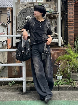 「黒Tシャツ」｜Seigoさん（メンズ・165cm）の秋コーディネート