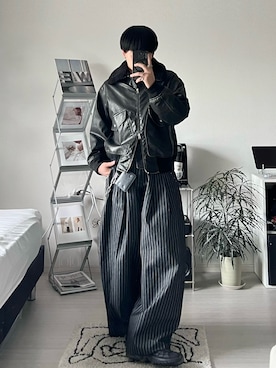 「アイテム（ブレスレット）」を使った、Seigoさん（メンズ・165cm）の秋コーディネート