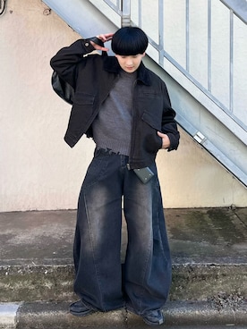 「アイテム（財布）」を使った、Seigoさん（メンズ・165cm）の秋コーディネート