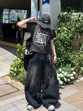 「アイテム（ウォレットチェーン）」を使った、Seigoさん（メンズ・165cm）の夏コーディネート