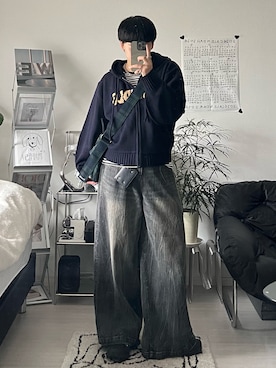 「HARE（ハレ）のアイテム」を使った、Seigoさん（メンズ・165cm）の春コーディネート