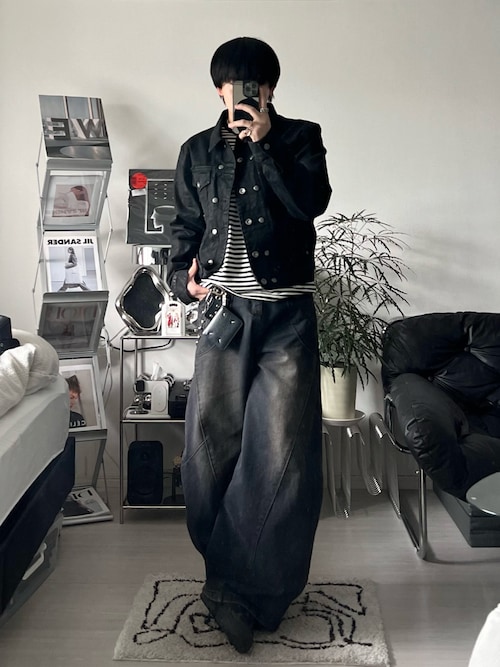 14oz Wax Coated Denim Jacket / 14オンスワックスコーティングデニム