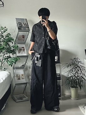 「ankoROCK（アンコロック）のan meets zakka ビッグウォレットチェーン（ウォレットチェーン）」を使った、Seigoさん（メンズ・165cm）の夏コーディネート