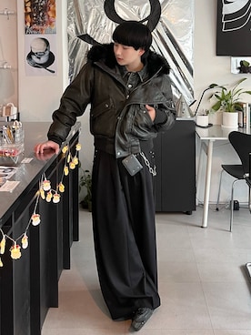 「アイテム（財布）」を使った、Seigoさん（メンズ・165cm）の冬コーディネート