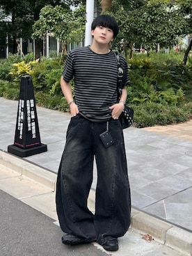 「アイテム（財布）」を使った、Seigoさん（メンズ・165cm）の夏コーディネート