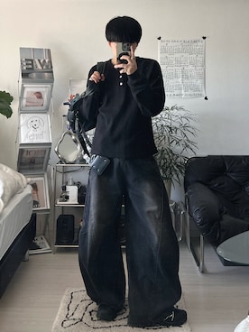 「アイテム（財布）」を使った、Seigoさん（メンズ・165cm）の春コーディネート