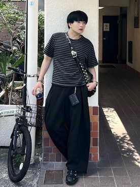 「アイテム（財布）」を使った、Seigoさん（メンズ・165cm）の夏コーディネート