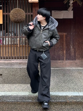 「アイテム（アクセサリー）」を使った、Seigoさん（メンズ・165cm）の冬コーディネート