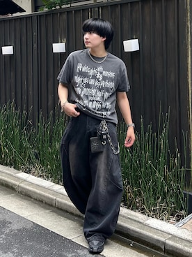 「アイテム（コインケース）」を使った、Seigoさん（メンズ・165cm）の夏コーディネート