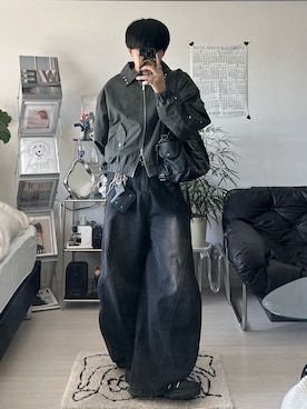 「ANDER HUNK（アンダーハンク）のアイテム」を使った、Seigoさん（メンズ・165cm）の春コーディネート