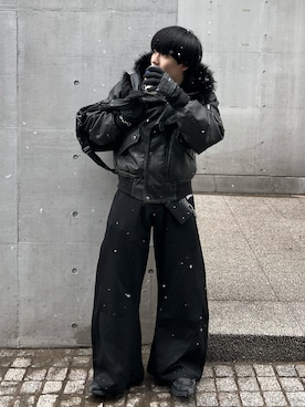 「ANDER HUNK（アンダーハンク）のアイテム」を使った、Seigoさん（メンズ・165cm）の冬コーディネート