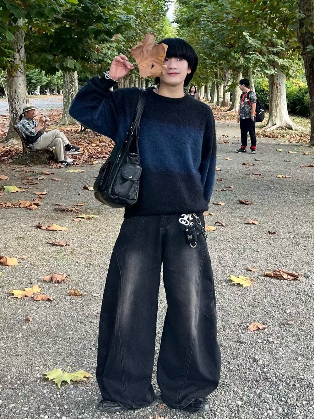 mushwear（マッシュウェア）の「ワイドバギー ウォッシュド