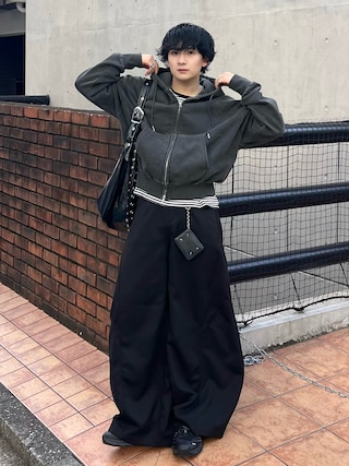 「soerte(ソエルテ)のHeavy weight double zip-up hoodie /ヘビーウェイトダブルジップフーディー(パーカー)」を使った、Seigoさん(メンズ・165cm)の秋コーディネート