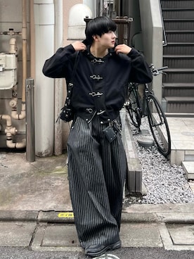 「アイテム（ウォレットチェーン、その他）」を使った、Seigoさん（メンズ・165cm）の秋コーディネート