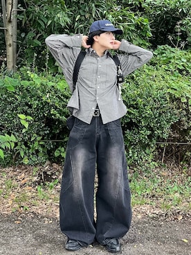 「アイテム（帽子）」を使った、Seigoさん（メンズ・165cm）の秋コーディネート