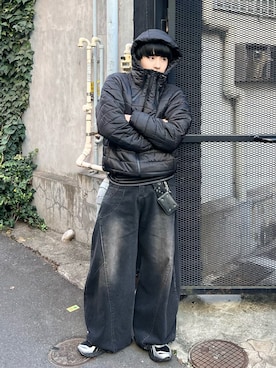 「ASICS（アシックス）のアイテム」を使った、Seigoさん（メンズ・165cm）の冬コーディネート